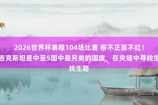 2026世界杯赛程104场比赛 根不正苗不红!塔吉克斯坦是中亚5国中最另类的国度,在夹缝中寻找生路